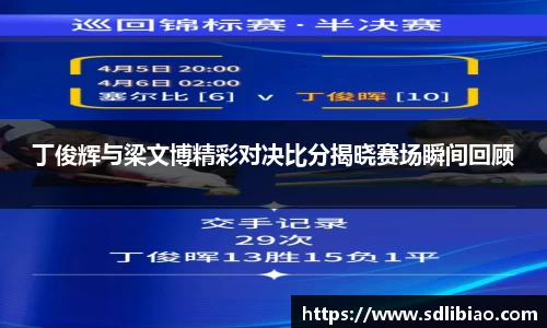 丁俊辉与梁文博精彩对决比分揭晓赛场瞬间回顾